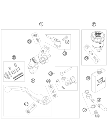 Hollow Screw + Copper Gasket (KTM/HVA/GG) St:50
