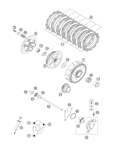 Gasket FOR Slave Cylinder (KTM/HVA/GG) St:70