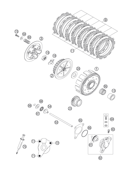 Gasket FOR Slave Cylinder (KTM/HVA/GG) St:70