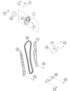 Gasket Timing Chain Tensioner (KTM/HVA/GG)
