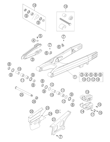 Bearing Sleeve 17x22x38.7 03 (KTM/HVA/GG)