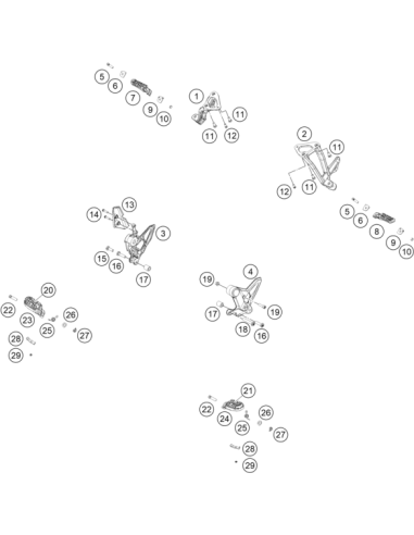 Footrest Rubber Front L/S 03 (KTM/HVA/GG)