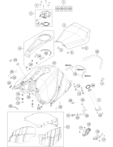 Distance Rupper Airbox 03 (KTM/HVA/GG)
