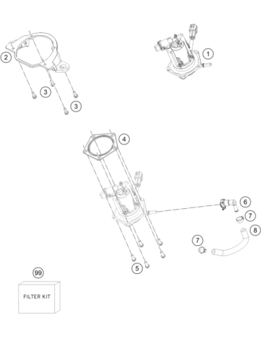 Fuel Hose 7.5x3.5 L=150 (KTM/HVA/GG)