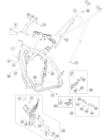 Rubber Cable TIE 75mm 03 (KTM/HVA/GG)