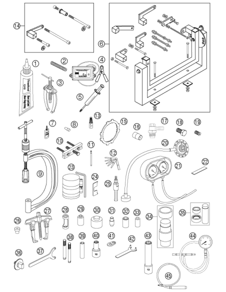 Piston Ring Compressor Cpl. 03 (KTM/HVA/GG)