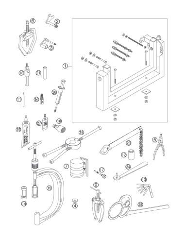 Spark Plug Wrench 16mm 1/2inch (KTM/HVA/GG)