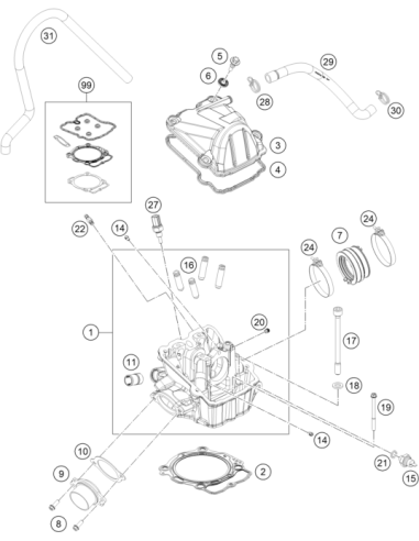 Vacuum Conection M6/0,5mm (KTM/HVA/GG) St:70