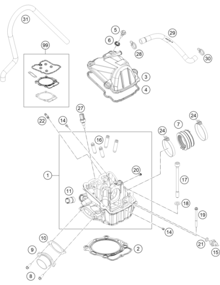 Vacuum Conection M6/0,5mm (KTM/HVA/GG) St:70