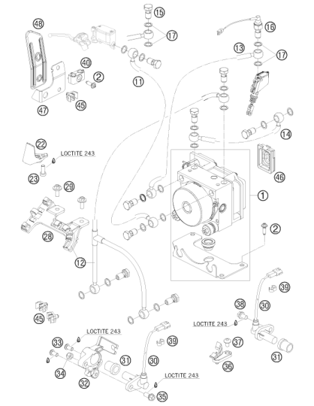 Hose Bracket 7/7mm (KTM/HVA/GG)