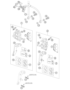 Brake Caliper Support FR. L/S (KTM/HVA/GG)
