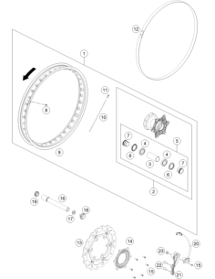 Front Sensor Wheel (KTM/HVA/GG)
