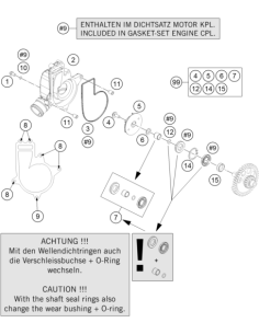 Water Pump Rep. KIT (KTM/HVA/GG)
