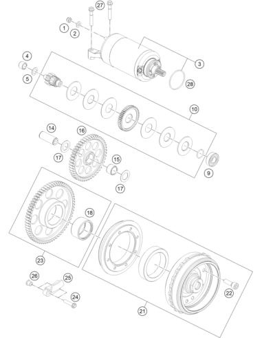 Starter Motor (KTM/HVA/GG)