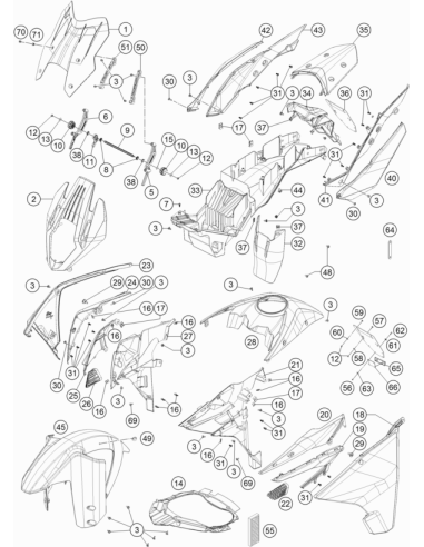 Rubber Bush Windshield Fixation (KTM/HVA/GG)