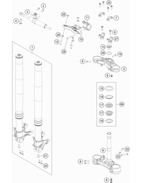Tachometer Support Bush (KTM/HVA/GG)