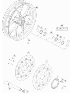 Spacer Bush. FR. Wheel L/S 05 (KTM/HVA/GG)