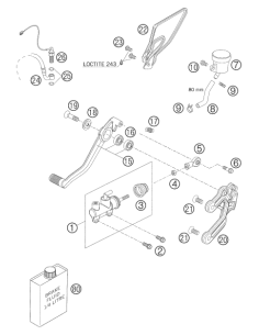 Spring Foot Brake Lever 05 (KTM/HVA/GG)
