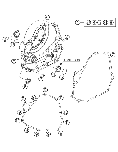 Circlip OIL Level Glass 03 (KTM/HVA/GG)