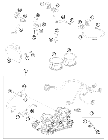 Screw Throttle Pos. Sensor (KTM/HVA/GG)