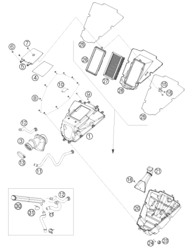 Ambient-air Temperature Sensor (KTM/HVA/GG)