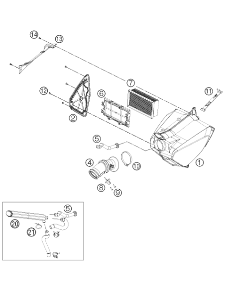 Ambient-air Temperature Sensor (KTM/HVA/GG)