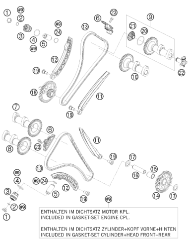 Chain Tension Adjuster Plug Cpl. (KTM/HVA/GG)...