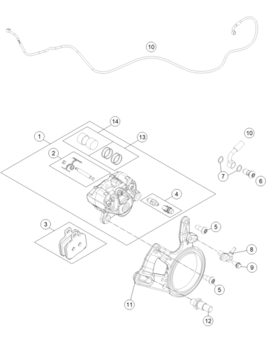 Brake Caliper Support (KTM/HVA/GG)