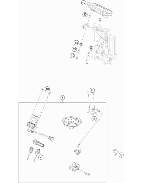 Damp. Component Speedometer (KTM/HVA/GG)