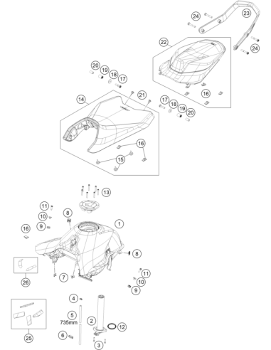 Collar Bushing 6,5x9x18x8.5 (KTM/HVA/GG)