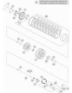 Clutch Spring, Orange (KTM/HVA/GG)
