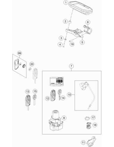 Absorber Speedometer (KTM/HVA/GG)