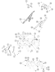 Subframe Left (KTM/HVA/GG)