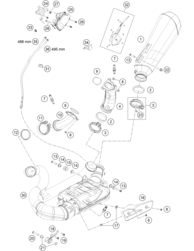 V-clamp D=70.1 (KTM/HVA/GG) St:70