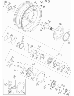 Rear Wheel 6x17 (KTM/HVA/GG)