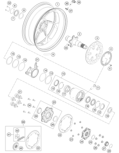 Rear Wheel 6x17 (KTM/HVA/GG)