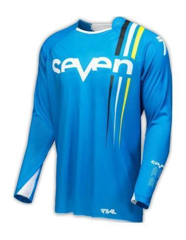 Camiseta Seven Rival Flow 15 Cyan Azul Marino