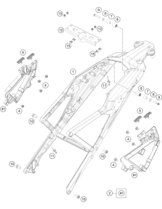 Cable Strap W.plug-in Foot FOR M5 (KTM/HVA/GG)