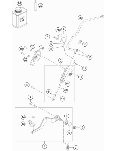 Lock Washer, Brake Fluid Reservoir (KTM/HVA/GG)