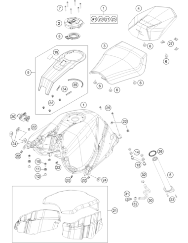 Fuel Tank CAP Gasket (KTM/HVA/GG)
