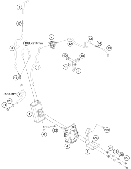 Damp. Component ABS Modul (KTM/HVA/GG)