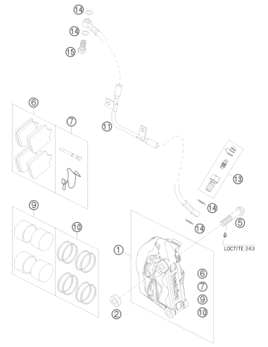Bleeder Screw Cpl. 05 (KTM/HVA/GG)