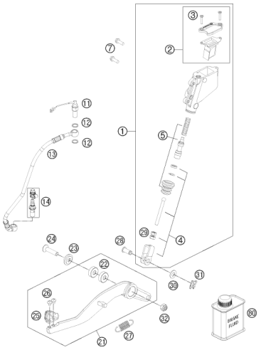 Bleeder Screw Cpl. 05 (KTM/HVA/GG)