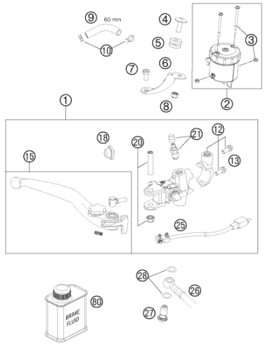 Bleeder Screw Cpl. 05 (KTM/HVA/GG)