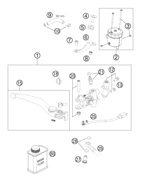 Bleeder Screw Cpl. 05 (KTM/HVA/GG)