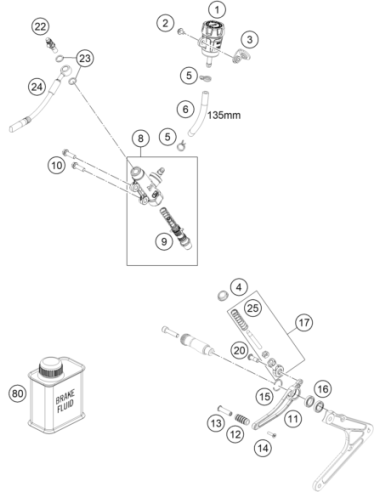 Bleeder Screw Cpl. 05 (KTM/HVA/GG)