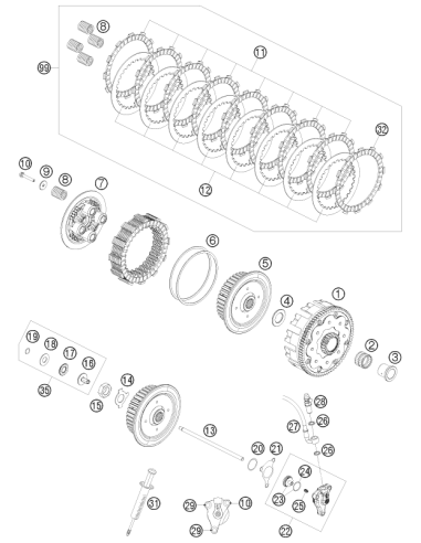 Bleeder Screw Cpl. 05 (KTM/HVA/GG)