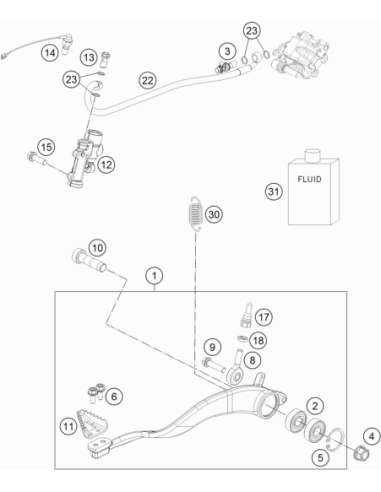 Bleeder Screw Cpl. 05 (KTM/HVA/GG)