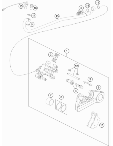 Bleeder Screw Cpl. 05 (KTM/HVA/GG)