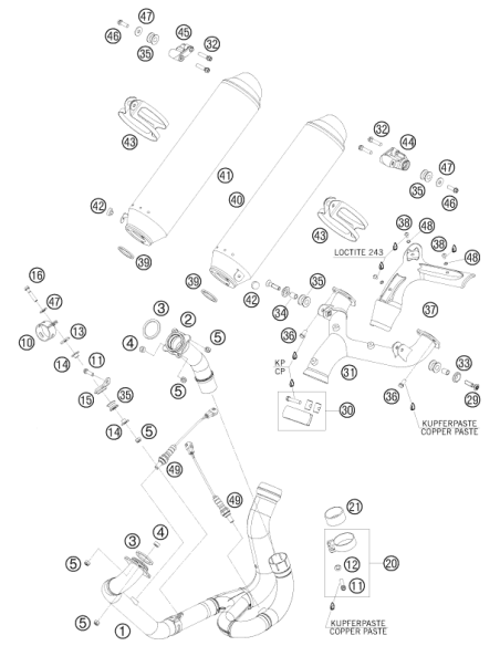 Special Washer 8x24 ALU H=4.2 (KTM/HVA/GG)